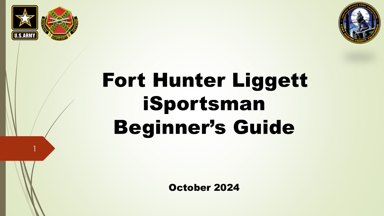 User guides fort hunter liggett isportsman
